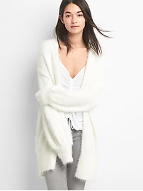Balloon-sleeve featherweight knit cardigan | Gap US