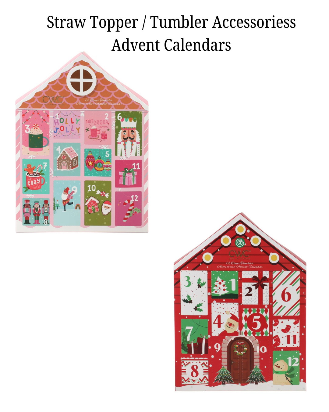 Cook with Color Holiday Straw Topper / Tumbler Accessory Advent Calendars   

 #LTKHoliday #LTKSeasonal #LTKFindsUnder50