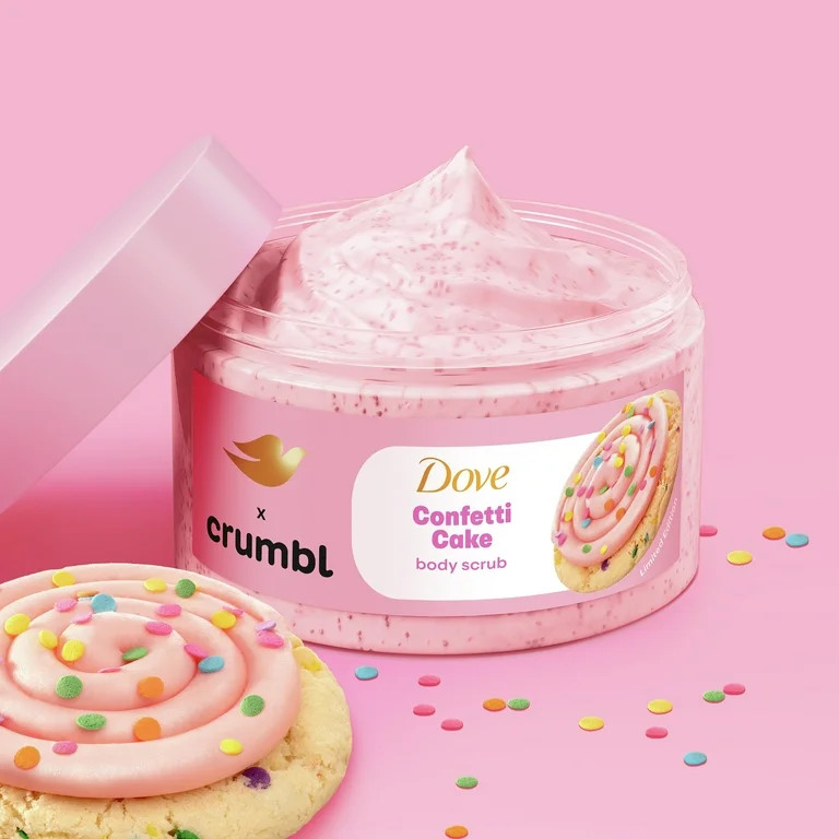 Dove Crumbl Exfoliating Body Scrub Confetti Cake, 15 oz | Walmart (US)