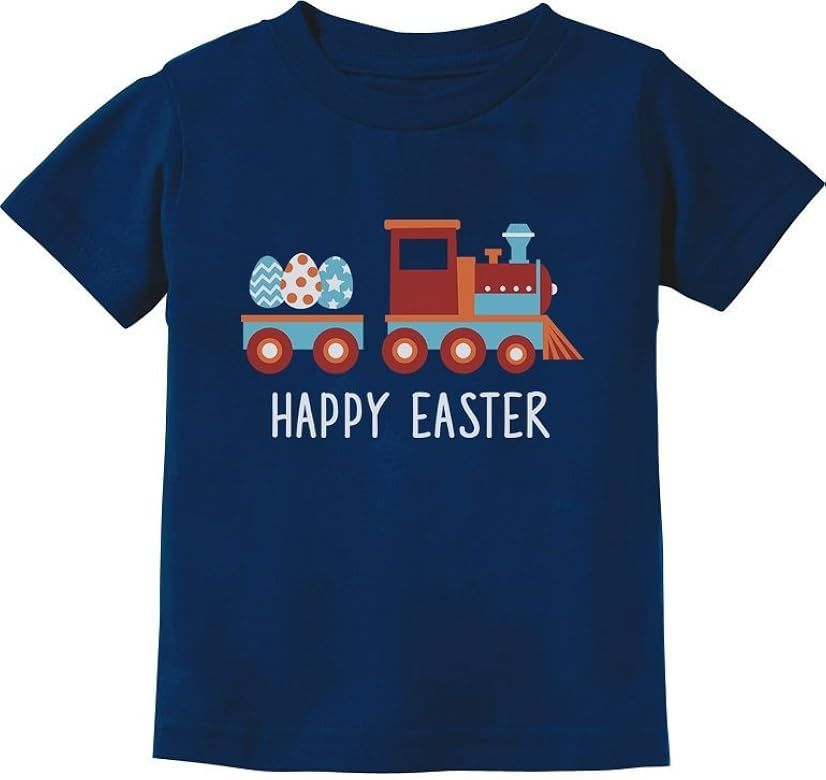 Easter Shirt Egg Hunt Kids Gift Happy Easter Train Toddler Infant Kids T-Shirt | Amazon (US)