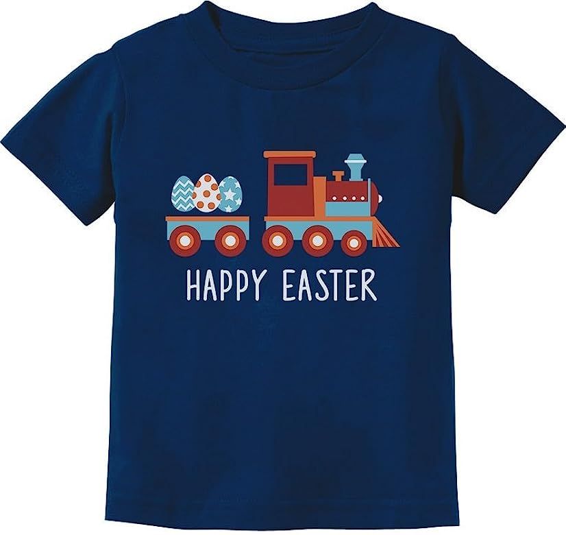 Easter Shirt Egg Hunt Kids Gift Happy Easter Train Toddler Infant Kids T-Shirt | Amazon (US)