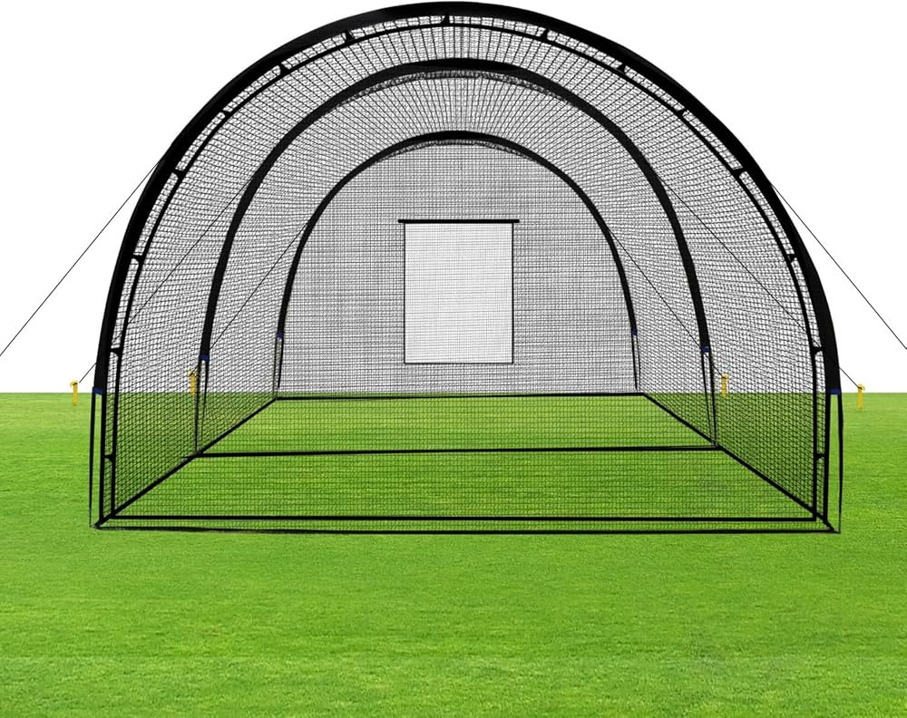 Baseball Batting Cage Net Batting Cages for Backyard Portable Baseball and Softball Batting Cages... | Amazon (US)