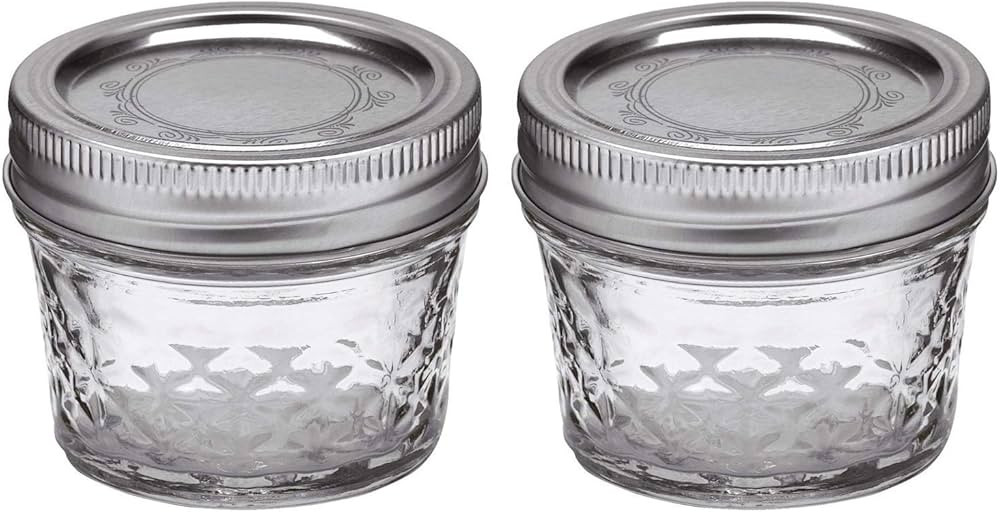 Ball Mason 4oz Quilted Jelly Jars with Lids and Bands, Set of 2 | Amazon (US)