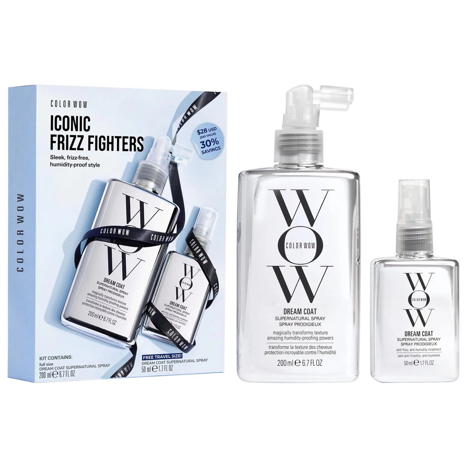 COLOR WOW Dream Coat Iconic Frizz Fighters Hair Duo Gift Set, None | Kohl's