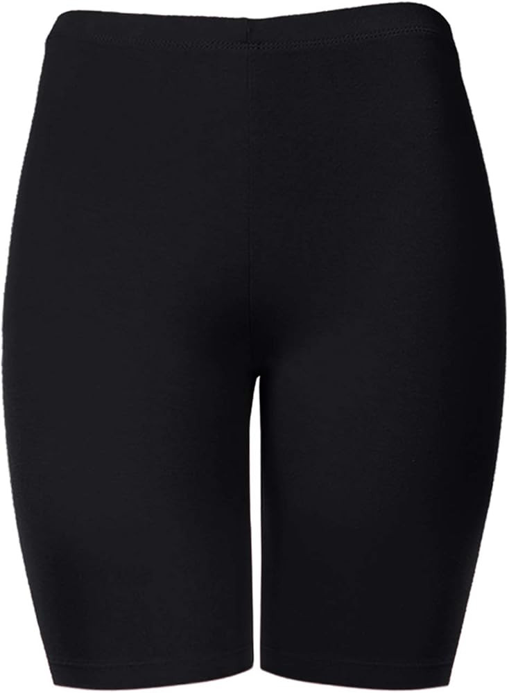 HATOPANTS Women Biker Shorts Buttery Soft High Waist Mid Thigh Cotton Spandex Short Pants | Amazon (US)