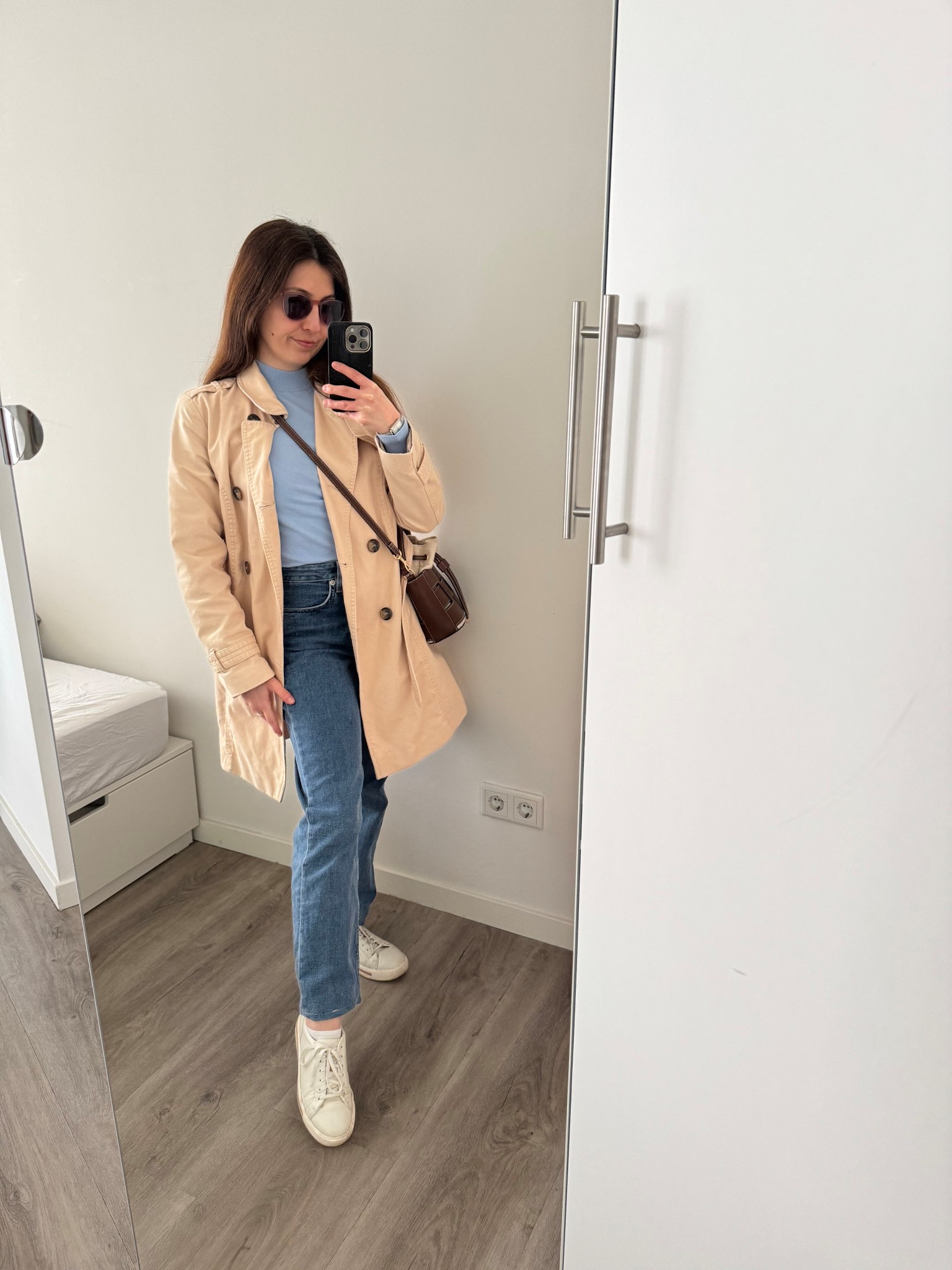 Casual spring outfit in beige and light blue tones ☺️ I wore a couple of weeks ago to run some errands. A pair of jeans and sneakers is the best combination when you want to be comfortable!

#LTKpetite #LTKspring #LTKeurope