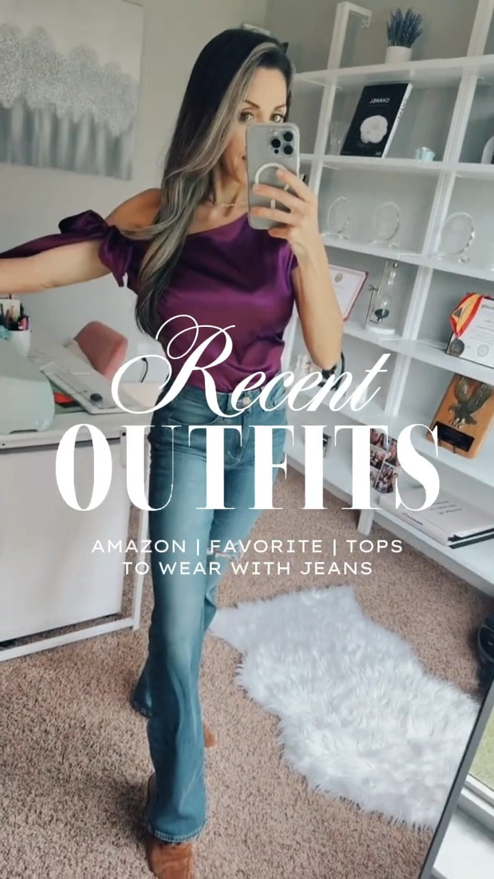 Obsessed with these tops from Amazon! Perfect to wear with jeans and great for fall transition! 
Tops wearing XS/S
Jeans size 24

#LTKFindsUnder50 #LTKSeasonal