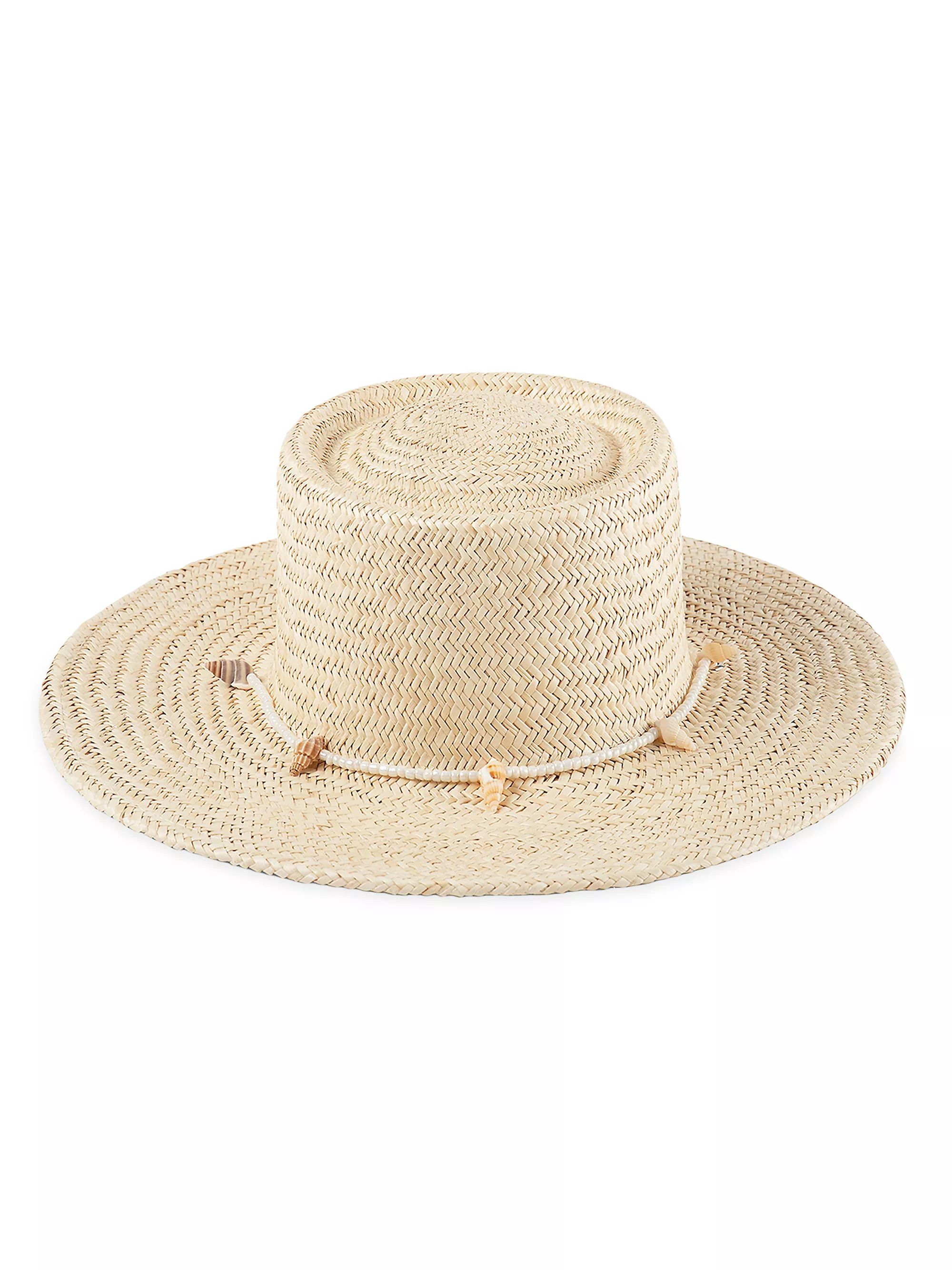 Seashells Straw Boater Hat | Saks Fifth Avenue