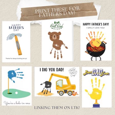 Father’s Day is tomorrow! How cute are these $4.50 printable handprint crafts?! Tons more linked too! 

#LTKGiftGuide #LTKfamily #LTKkids
