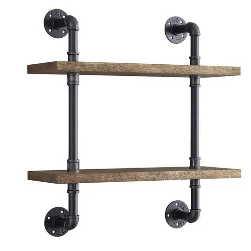 allen + roth 23.75-in L x 26.25-in H x 8-in D Tiered Shelf | Lowe's