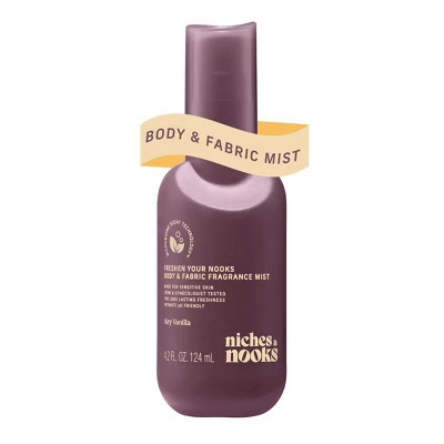 Niches & Nooks Intimate pH Balanced Body Spray & Fabric Fragrance Mist - Airy Vanilla - 4.2 fl oz | Target