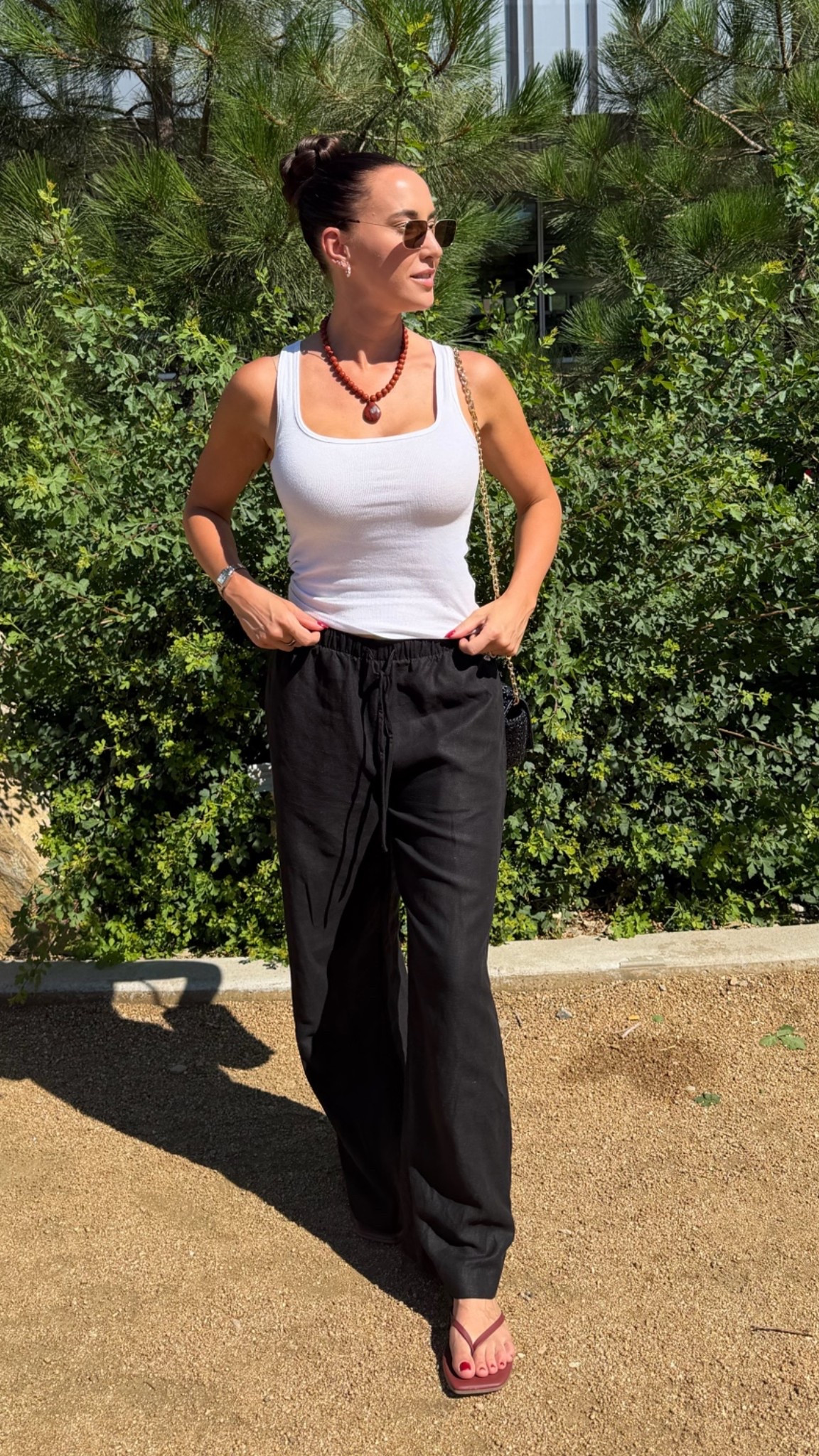 casual summer #ootd ☀️ 

tank: M
linen pants: M Reg

#LTKootd #LTKmomlife #LTKSeasonal