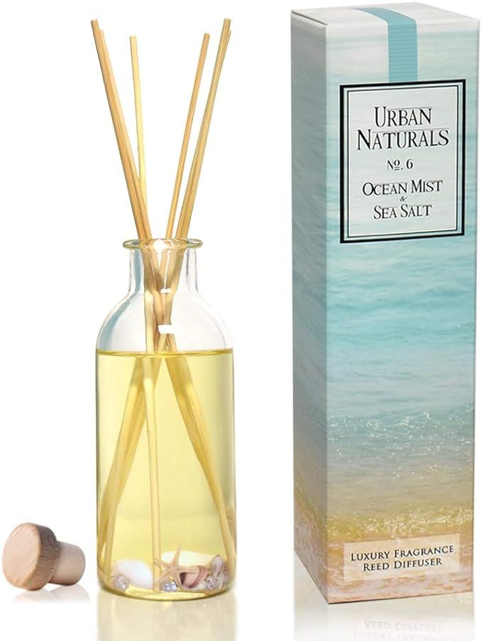 Urban Naturals Ocean Mist & Sea Salt Reed Diffuser Set | Made with Essential Oils & Real Botanica... | Amazon (US)