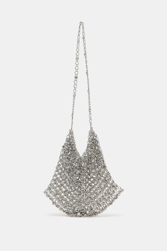MINI BEADED BUCKET BAG | Zara UK