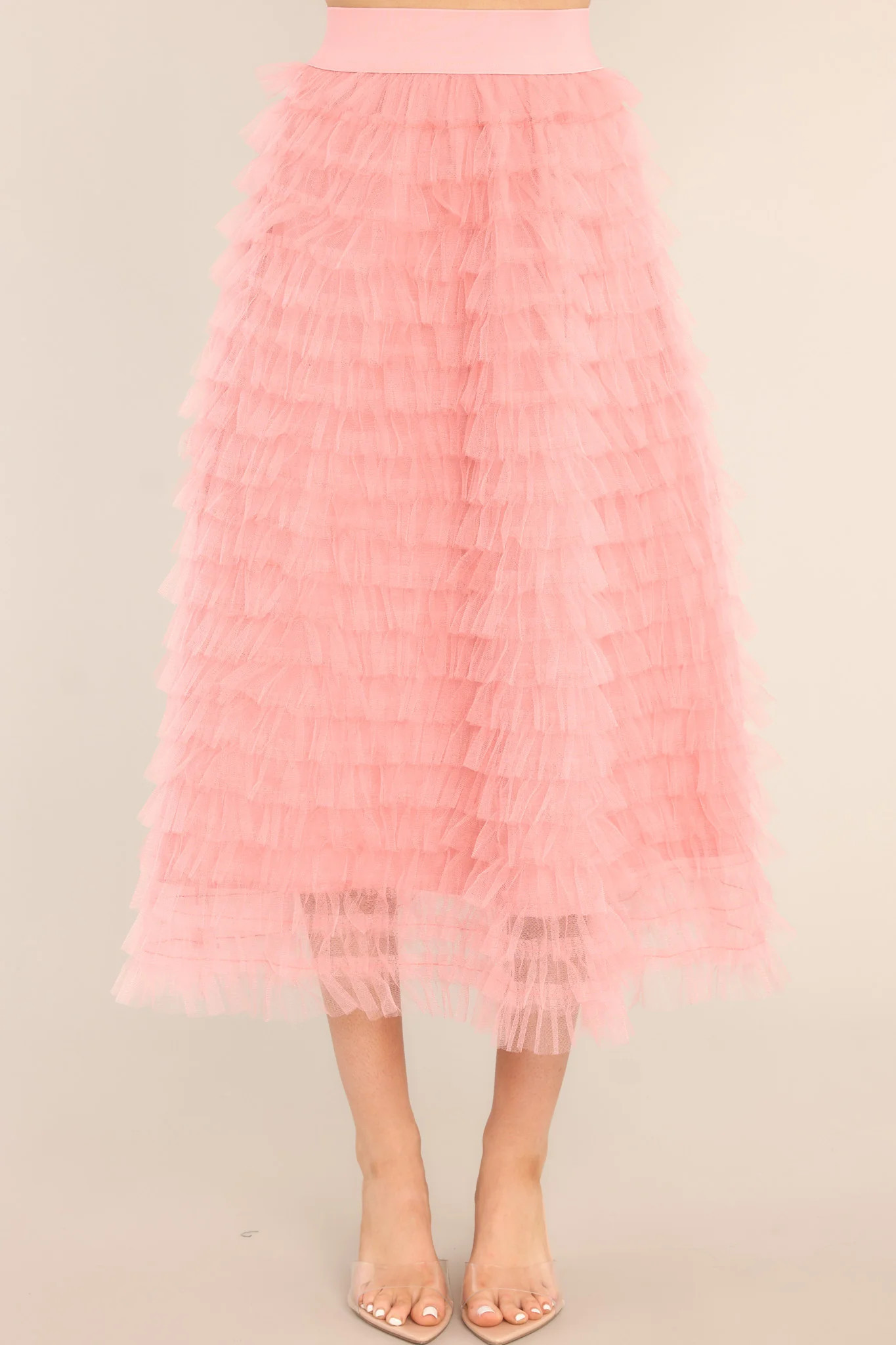 Good Luck Charm Pink Tulle Skirt | Red Dress 