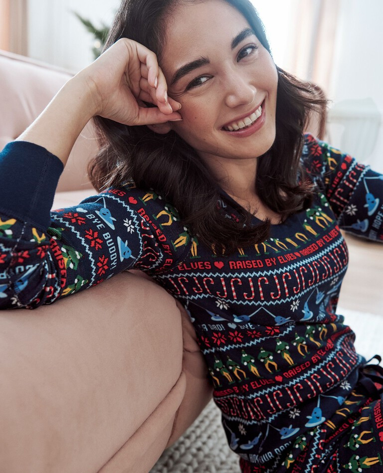 Women's Warner Bros™ Discovery Elf Long John Pajama Top | Hanna Andersson