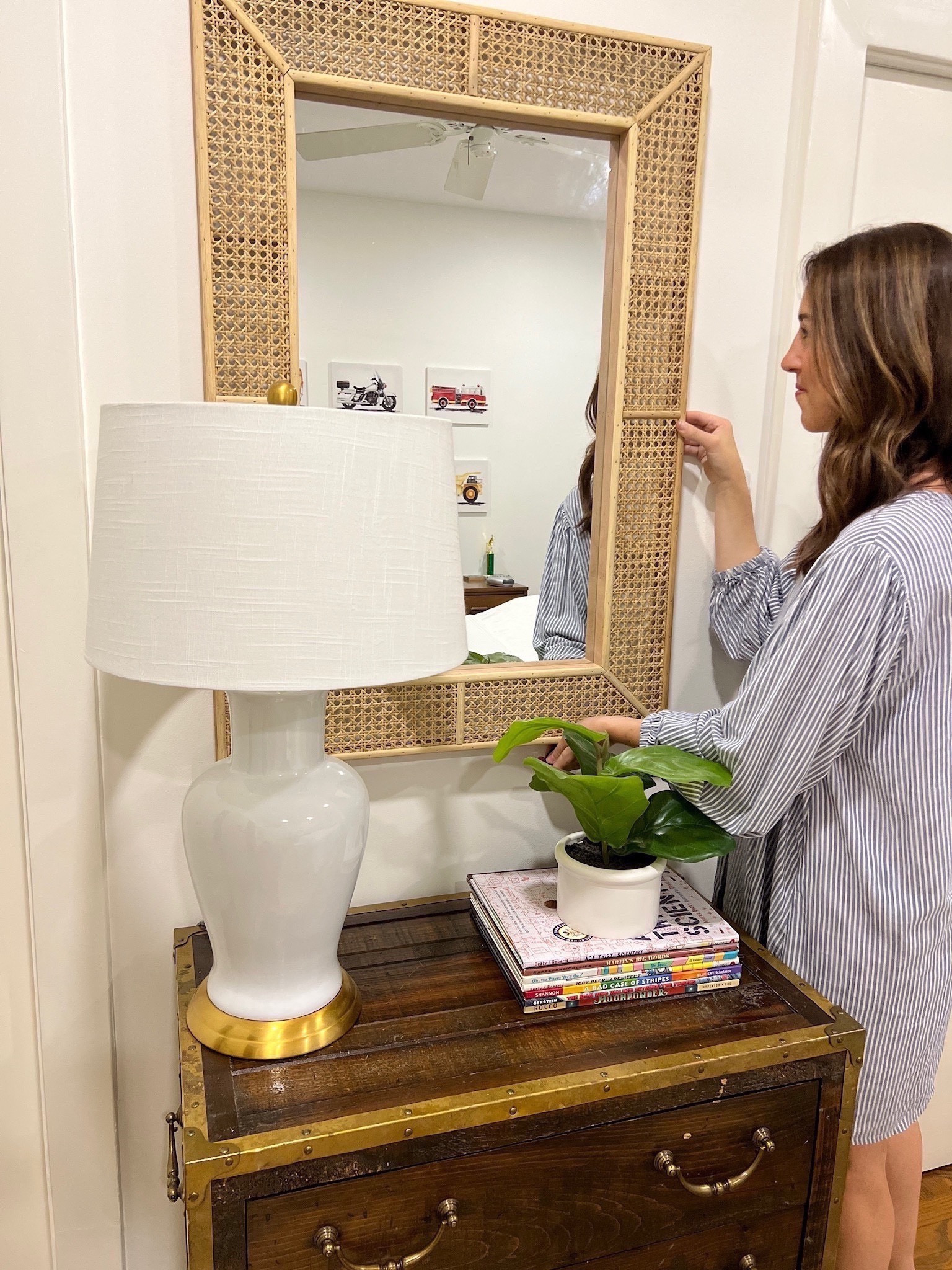 Wells'  mirror is the perfect addition to his room ✨I love the texture it brings.

Amazon, Amazon home, Amazon finds, Amazon must haves, Amazon mirror, rattan mirror, budget friendly home decor, bedroom, dining room, entryway, living room, interior design, kids bedroom, coastal decor, modern home, traditional home, mirror #amazon #amazonhome#LTKunder100

#LTKhome #LTKstyletip