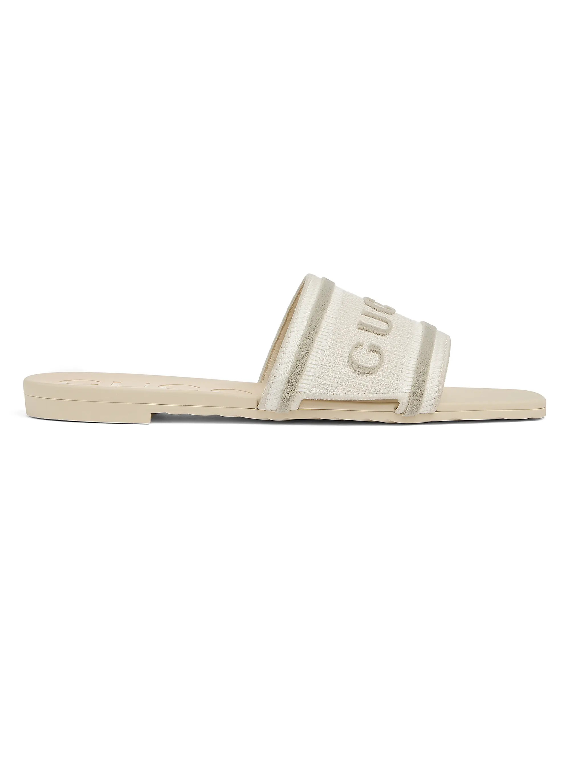 Luna Logo Cotton Canvas Sandals | Saks Fifth Avenue