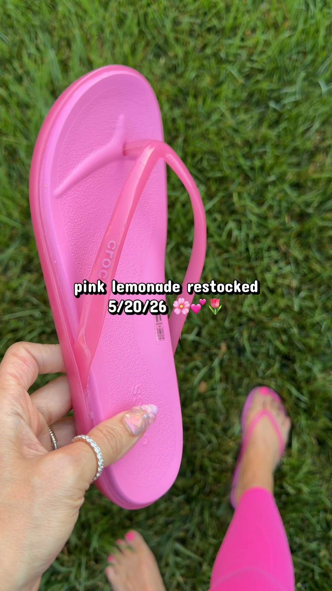 The pink lemonade color is too pretty to pass up 💗 Grab it while stocks last!! 

#LTKStyle #LTKShoeCrush #crocssandals #restockalert #earnscommissions 

 #LTKootd #LTKSeasonal #LTKTravel