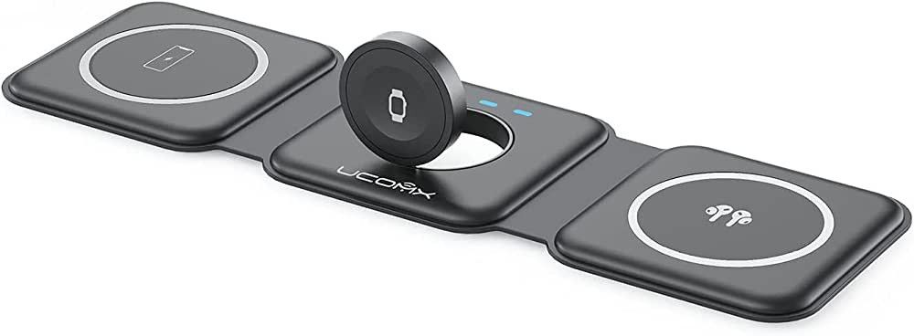 UCOMX Nano 3 in 1 Wireless Charger for iPhone,Magnetic Foldable 3 in 1 Charging Station,Travel Ch... | Amazon (US)