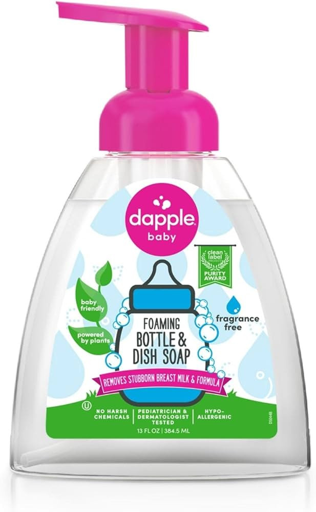 Dapple Jabón de Vajilla Espumoso, Hipoalergénico para Piel Sensible, a Base de Plantas, Sin Per... | Amazon (US)