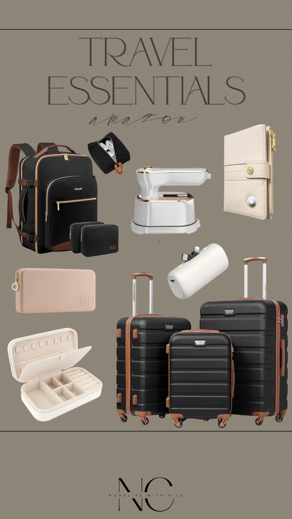 Spring Break is fast approaching! Here are some must-haves to make your travels a little easier and more organized! #amazon #amazontravel #travelessentials #travel #musthavetravel #neutraltravel 

#LTKSpring #LTKTravel #LTKStyleTip