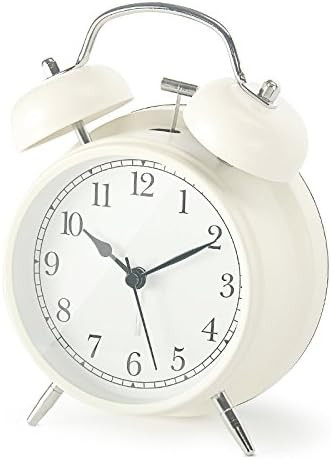 Shozafia 3" 4" Classical Retro Twin Bell Alarm Clocks Mute Silent Quartz Movement Non Ticking Swe... | Amazon (US)