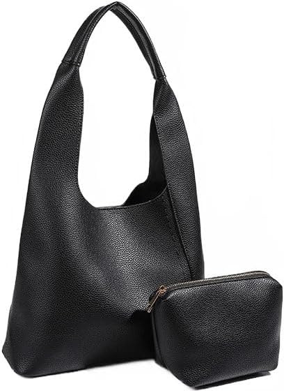 Hobo Handbags for Women Half Moon Bag Top Handle Crescent Shoulder Bag Purse Soft Leather Slouchy... | Amazon (US)