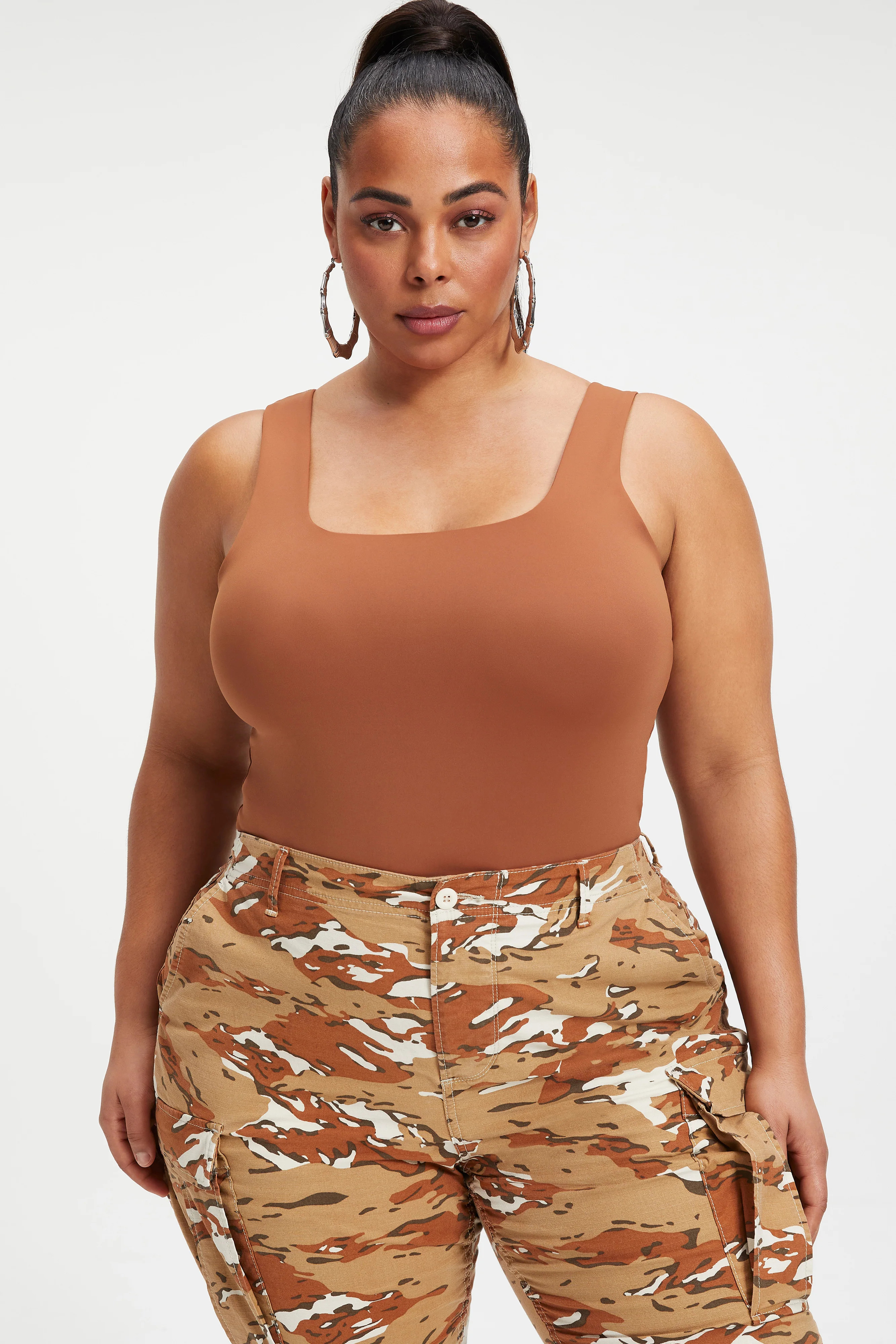 SCUBA MODERN TANK BODYSUIT | RUST001 | Good American