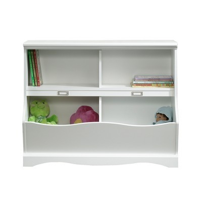 Sauder Twin Pogo Bookcase/Footboard Soft White Finish: 4-Shelf Laminate, Metal Hardware, for All Ages | Target
