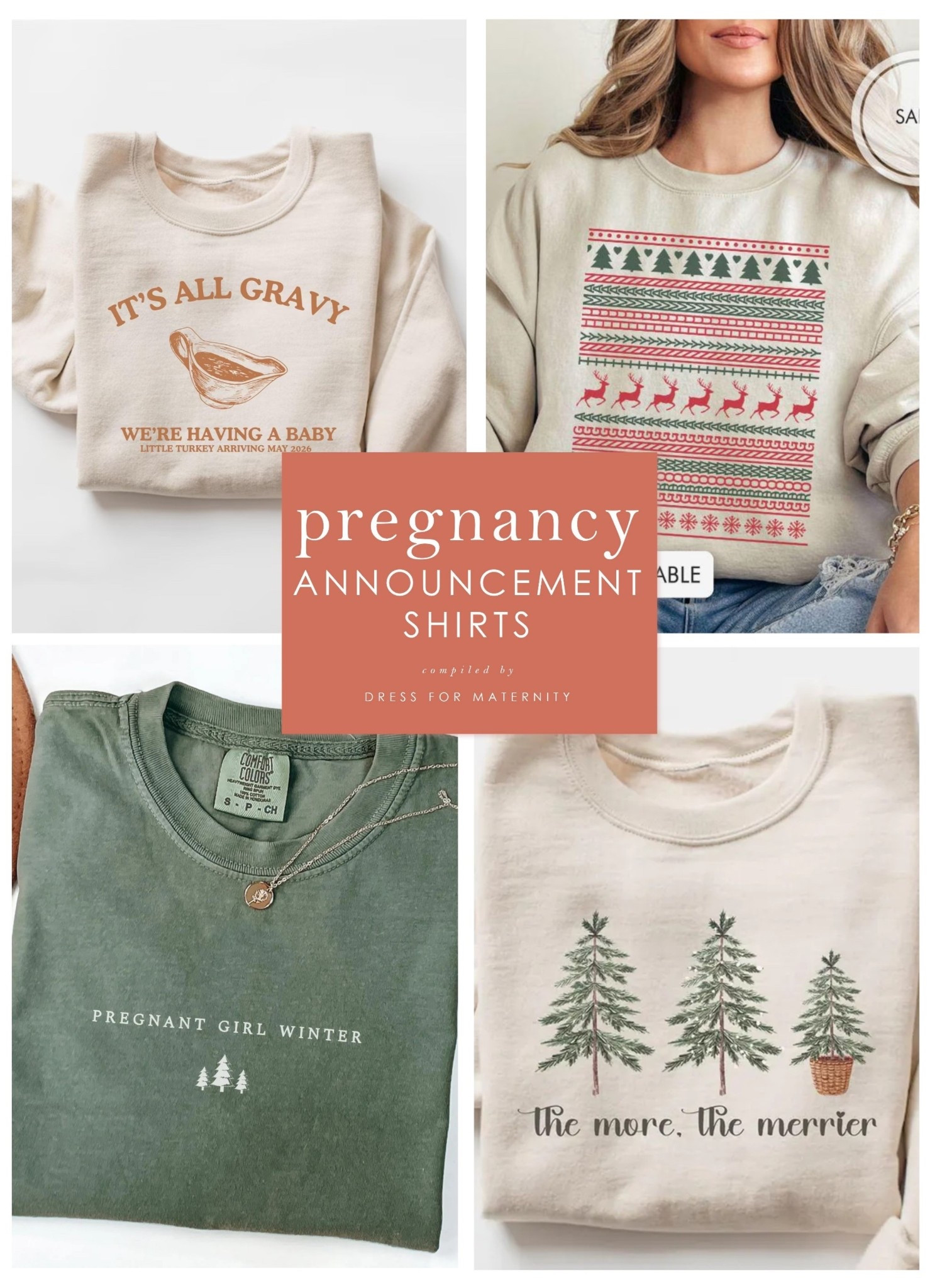 Holidays are a great time for pregnancy announcements! We found over 30 ideas for maternity sweatshirts and shirts for the whole family.
Baby shower shirt
Valentine’s gift 
Baby shower gift 
Pregnancy shirt 

#LTKBump #LTKBaby #LTKSeasonal
