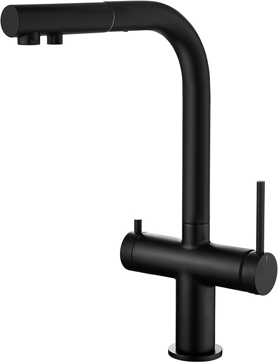 KIBI Circular Kitchen Drinking Water Filtration Faucet with Pull Out 2 in 1 Faucet, Water Filter ... | Amazon (US)