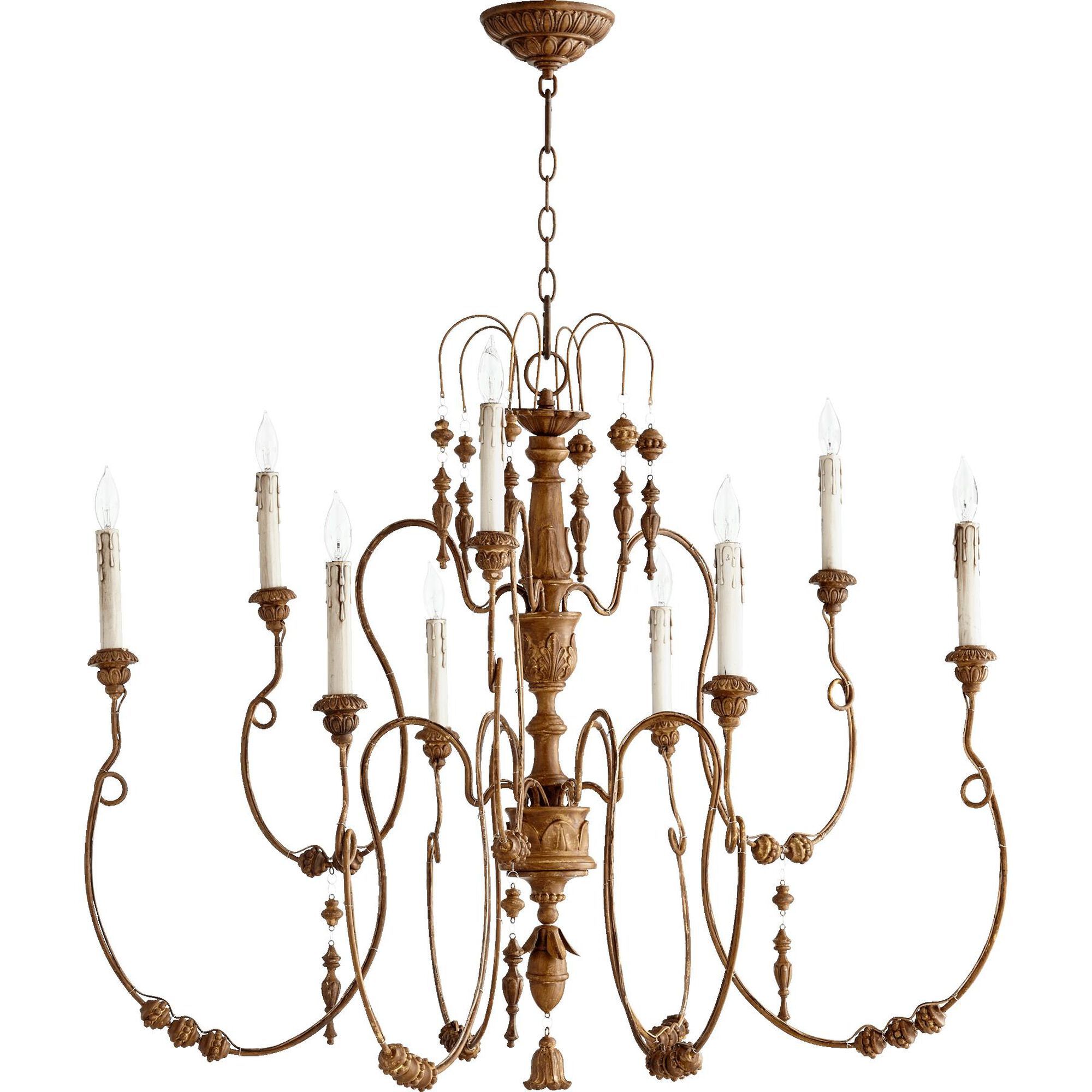 Salento 41 Inch 9 Light Chandelier by Quorum International- OPEN BOX SPECIAL | Capitol Lighting 1800lighting.com