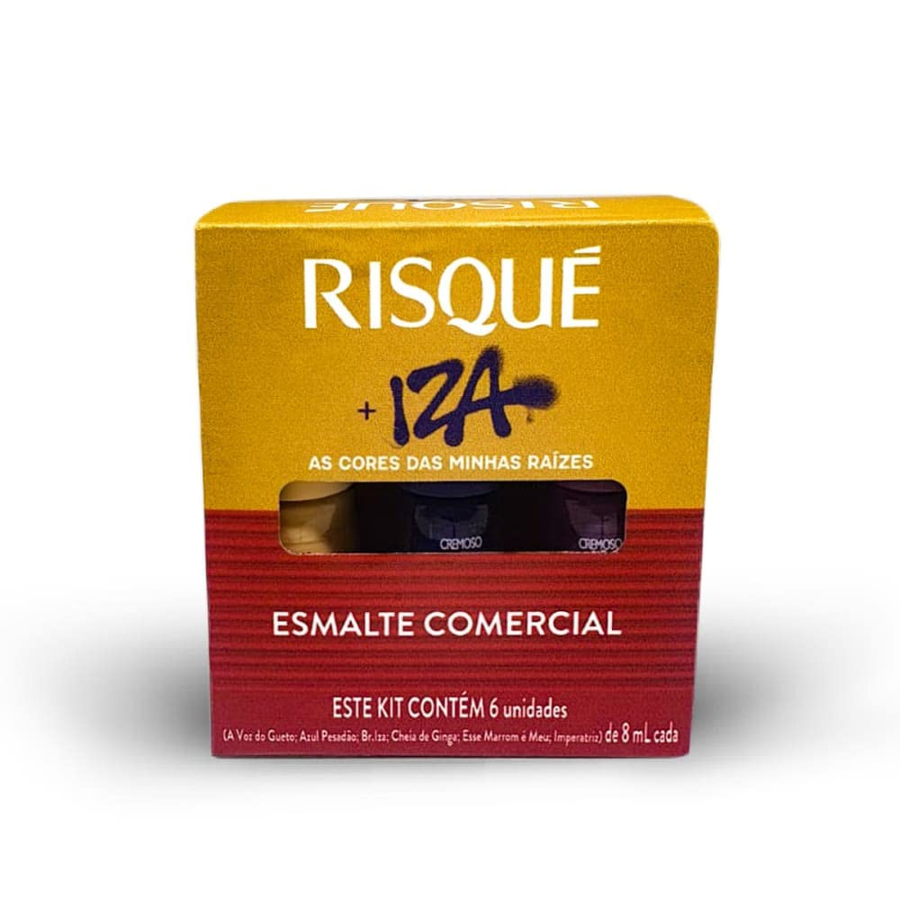 Risqué Esmalte Cremoso Coleção 6 Cores + Iza Sortido | Amazon (BR)