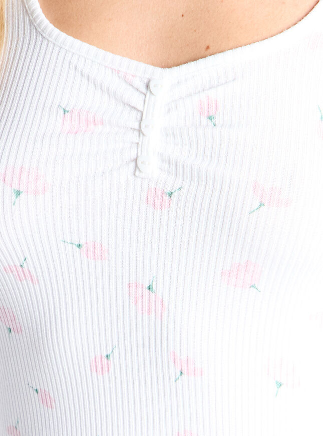 Floral ribbed pyjama set - Pink  Mix | Boux Avenue (UK)