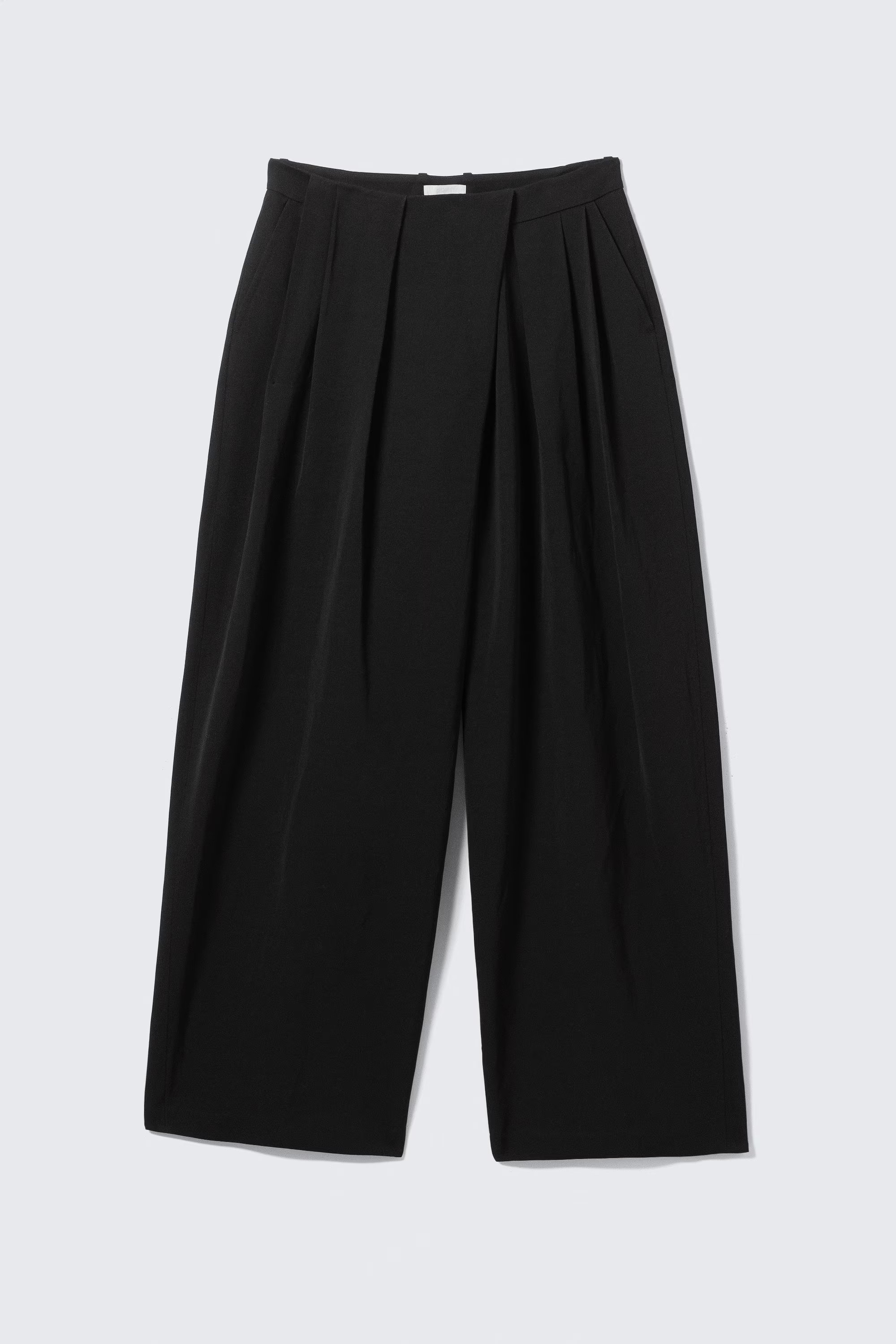 Asymmetric Wide Leg Suiting Trousers | Weekday