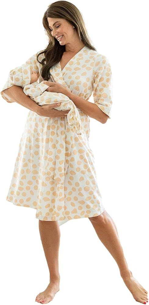 Baby Be Mine Mommy & Me Delivery Robe with matching Baby Receiving Gown & Hat Set | Amazon (US)