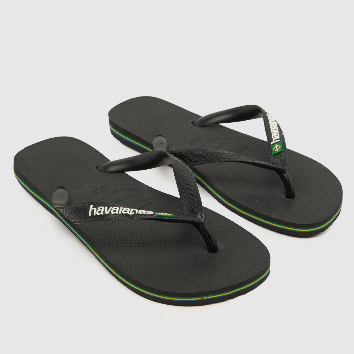 Mens Black Havaianas Brasil Logo Sandals | schuh | Schuh