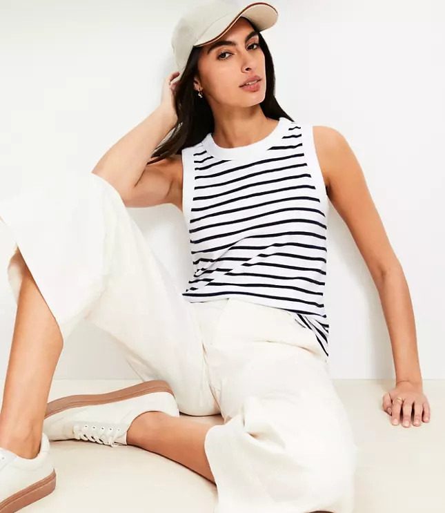 Striped Harbor Tank Top | LOFT
