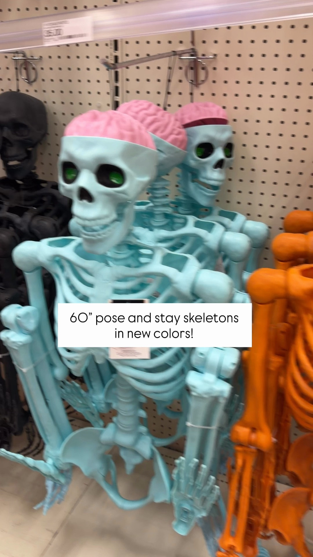 All new at Target Halloween skeletons