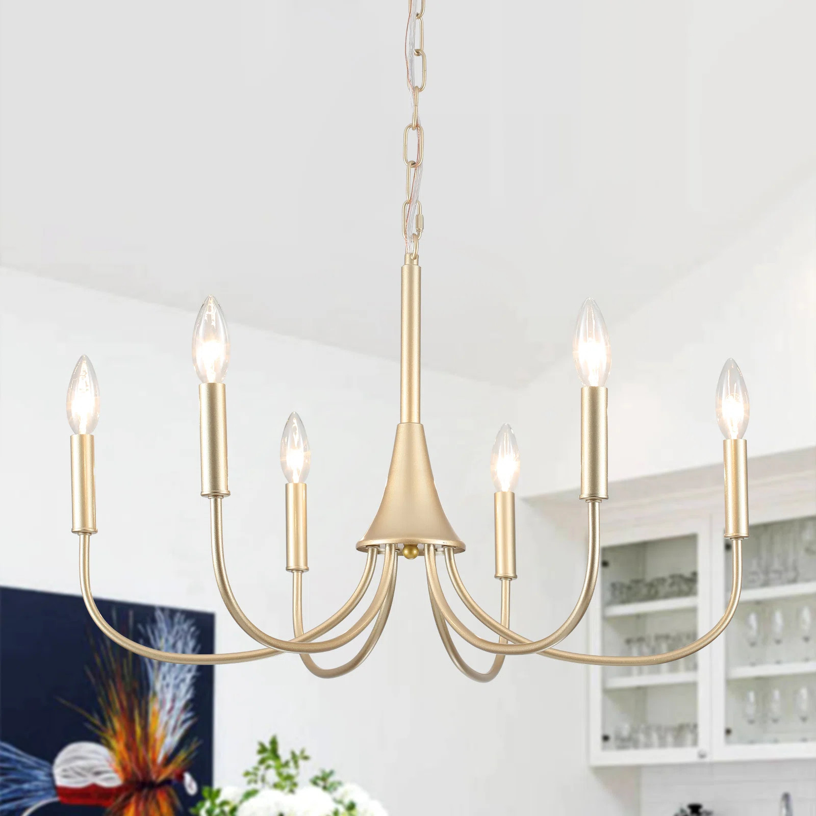 Clydie 6 - Light Dimmable Classic / Traditional Chandelier | Wayfair North America