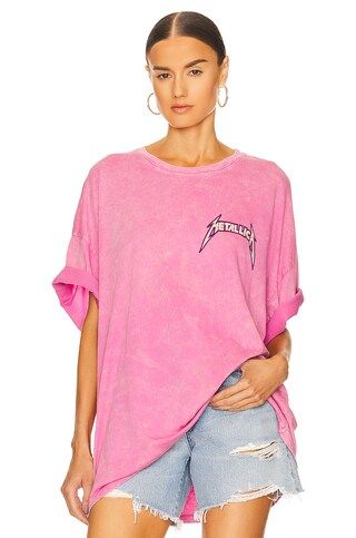 DAYDREAMER Metallica US Tour 1985 Tee in Lilac Bloom Acid from Revolve.com | Revolve Clothing (Global)