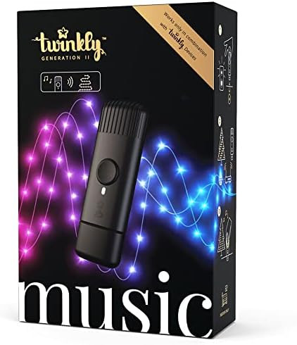 Twinkly Music USB Power Bluetooth Wi-Fi Music Syncing Device for Twinkly Generation II Lights Audio- | Amazon (US)