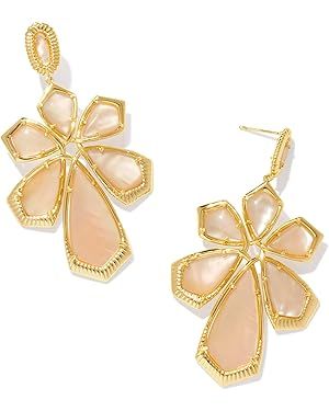 Kendra Scott Womens Layne Statement Earrings Gold Golden Abalone One size | Amazon (US)