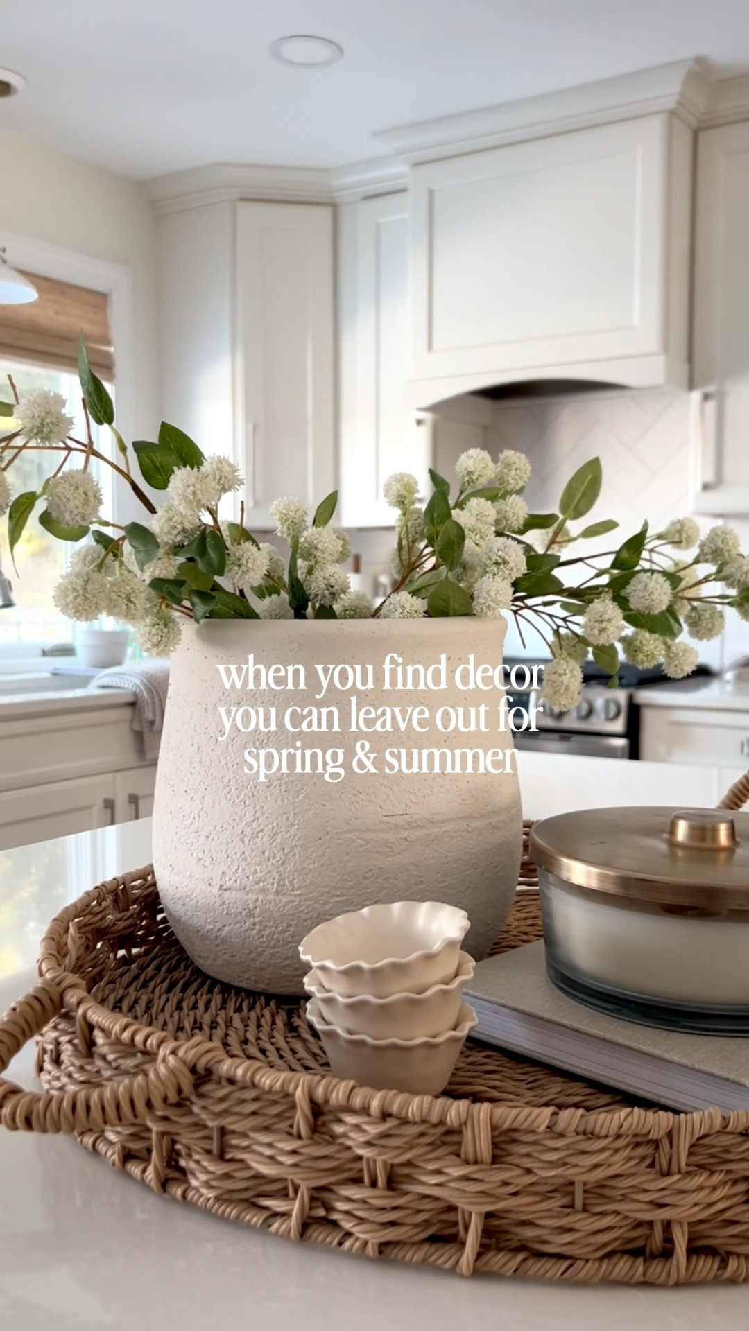 My favorite kind of centerpiece is the kind that doesn’t need swapping every month—neutral, simple pieces, pretty stems, and a candle that instantly makes the whole space feel lived-in and cozy.

#LTKHome #LTKSeasonal