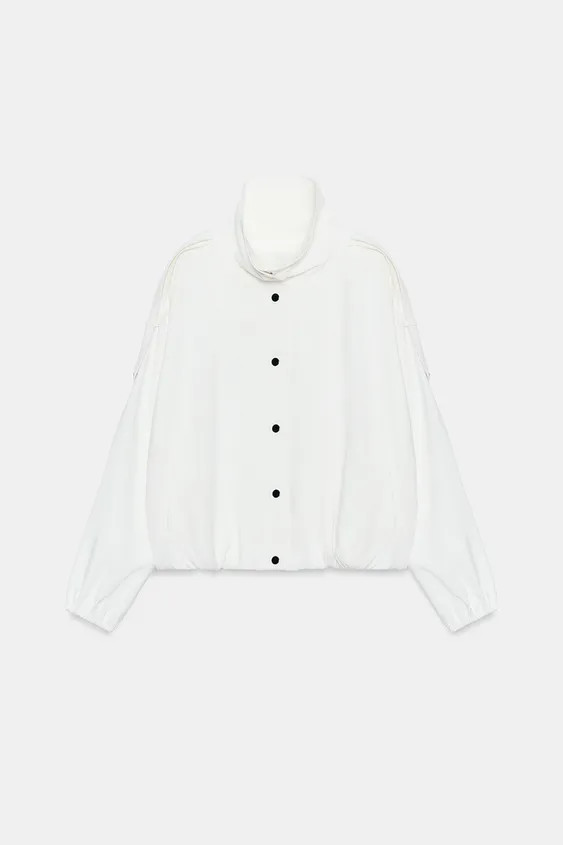 HIGH-NECK BOMBER JACKET | Zara UK