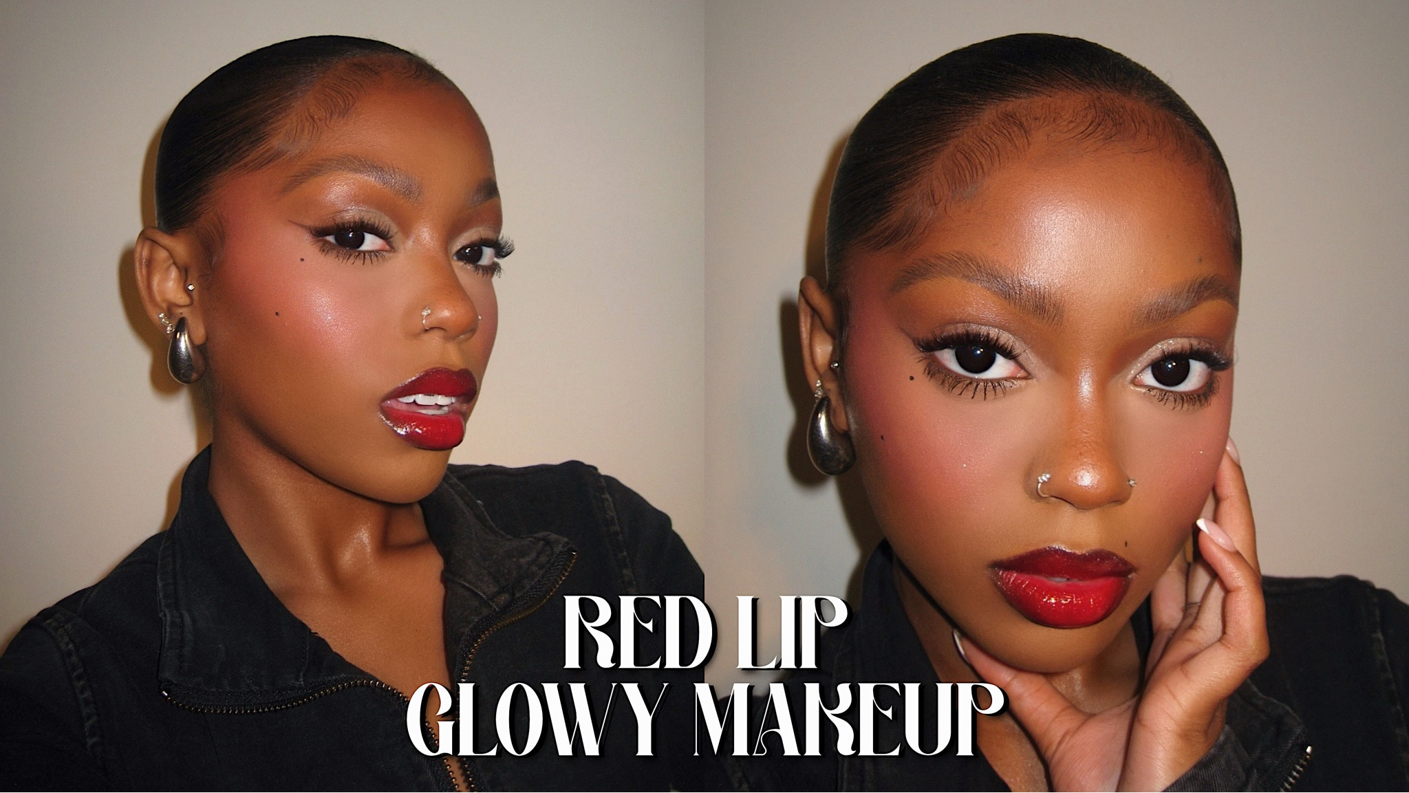 Red Lip Makeup Tutorial | Red Lip Glam | Glowy Skin Makeup | Mulled Wine Lip 

#LTKBeauty