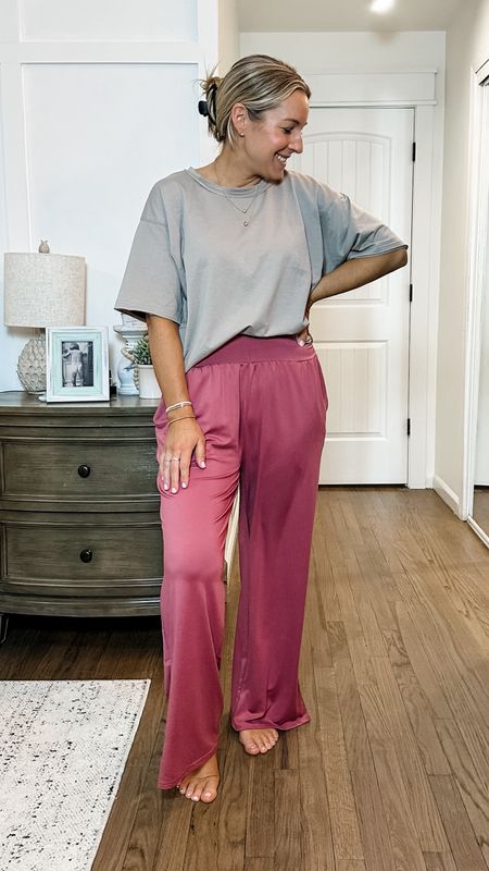 Feel so luxe and feminine with these breathable pieces from Amazon! True to size, I’m in a small top and medium bottoms  

#LTKfindsunder50 #LTKstyletip #LTKsalealert