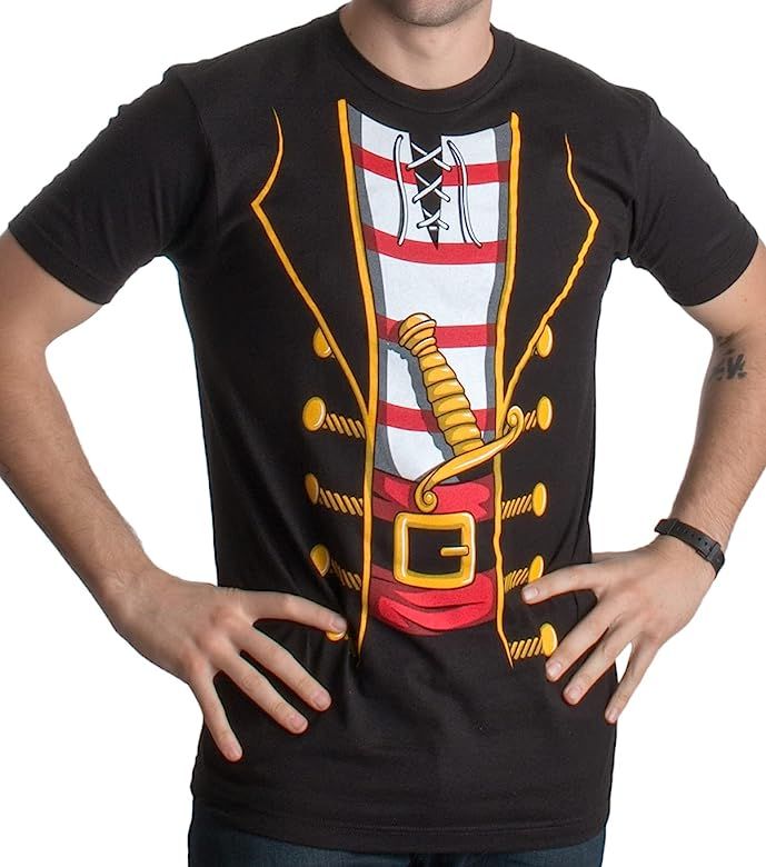 Pirate Costume | Jumbo Print Novelty Funny Caribbean Cruise Shirt Unisex T-Shirt | Amazon (US)