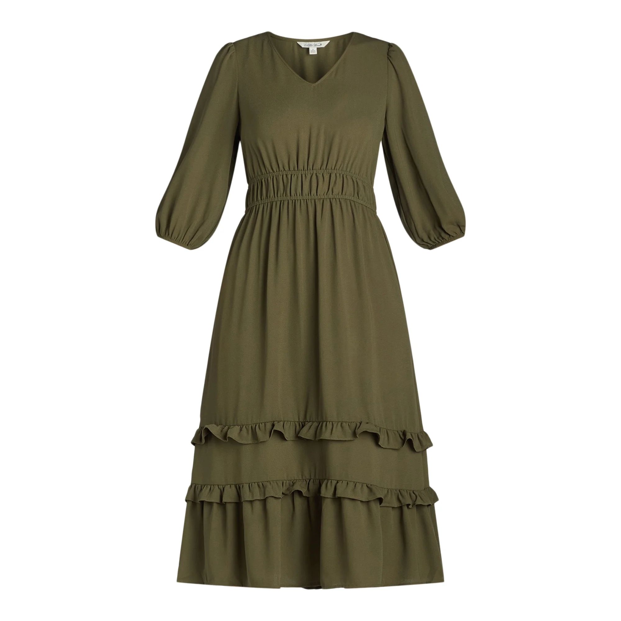 The Pioneer Woman Ruffle Maxi Dress, Sizes XS-3X, Women's | Walmart (US)